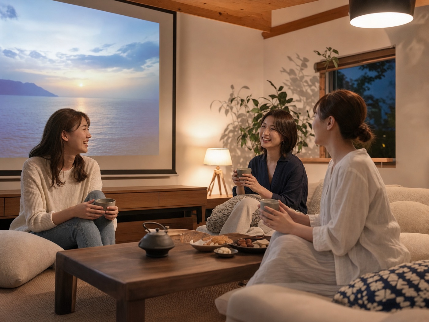 夜の団らん・映画時間